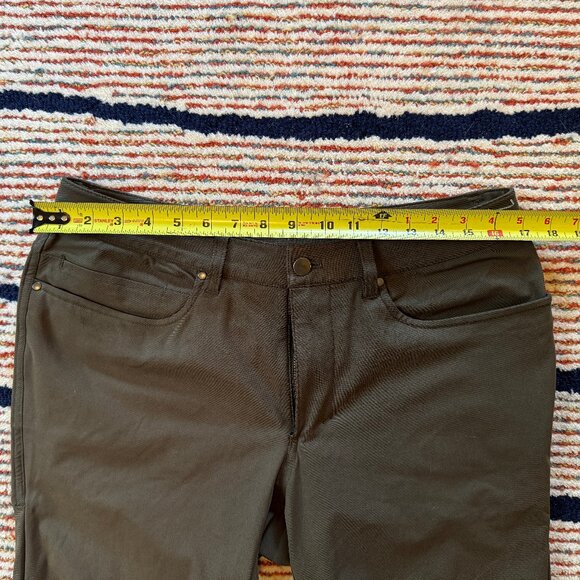 Lululemon ABC Skinny-Fit Pant 32 Warpstreme Dark Olive - Picture 4 of 8